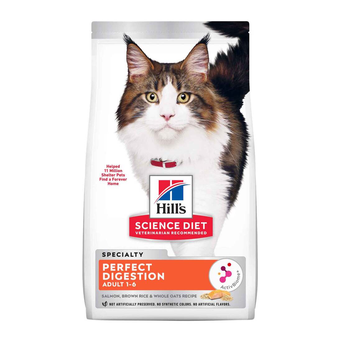 Hill's Science Diet Adult Perfect Digestion Dry Cat Food, Salmon, 3.5 Pounds