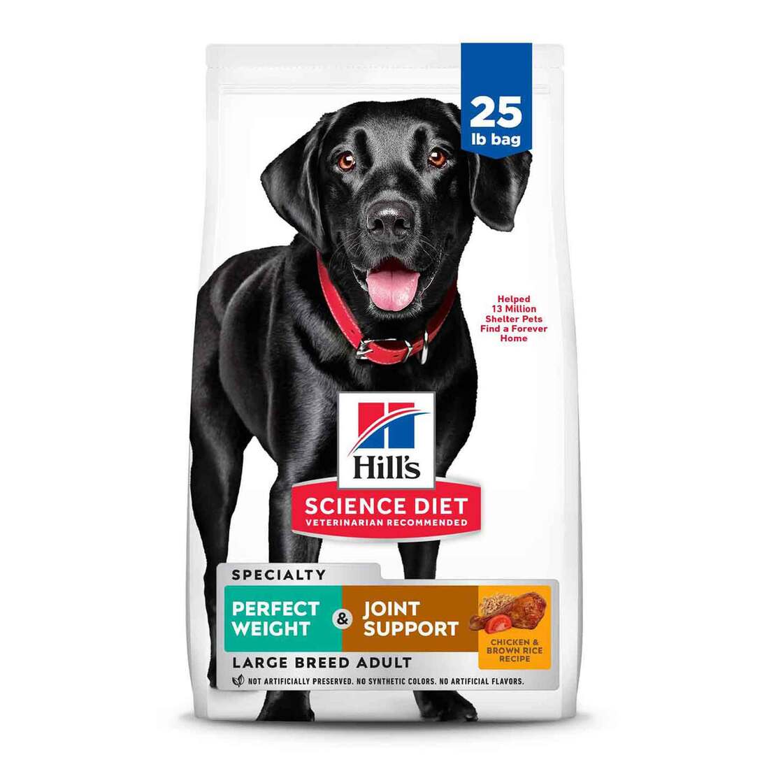 Hill's Science Diet Adult Perfect Weight & Joint Support Large Breed Dry Dog Food, Chicken Recipe, 2