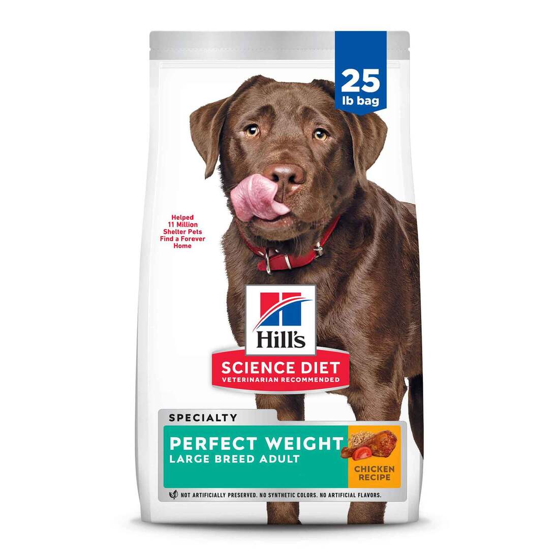 Hill's Science Diet Adult Perfect Weight Large Breed Dry Dog Food, Chicken Recipe, 25 Pound Bag