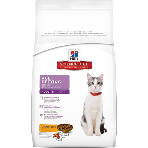 Hill's Science Diet Senior 11+ Chicken Recipe Dry Cat Food, 15.5 Pound Bag