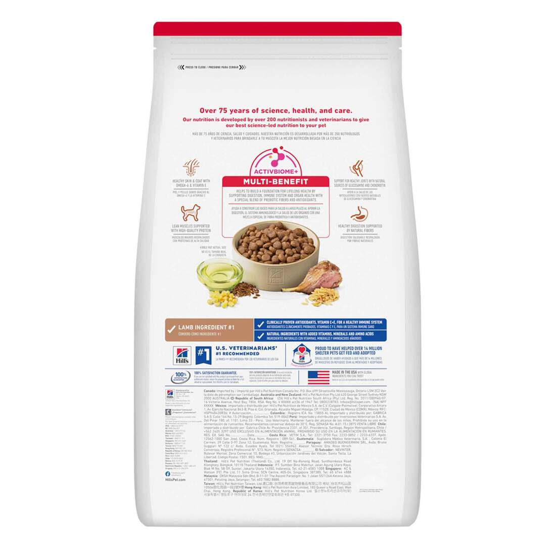 Hill's® Science Diet® Adult Large Breed Lamb Meal & Rice Recipe, 33 Pound Bag