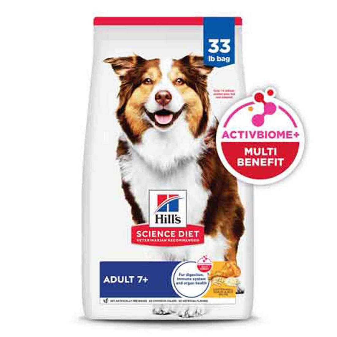 Hill's Science Diet Senior 7+ Chicken Meal, Barley & Rice Recipe Dry Dog Food, 33 Pound Bag