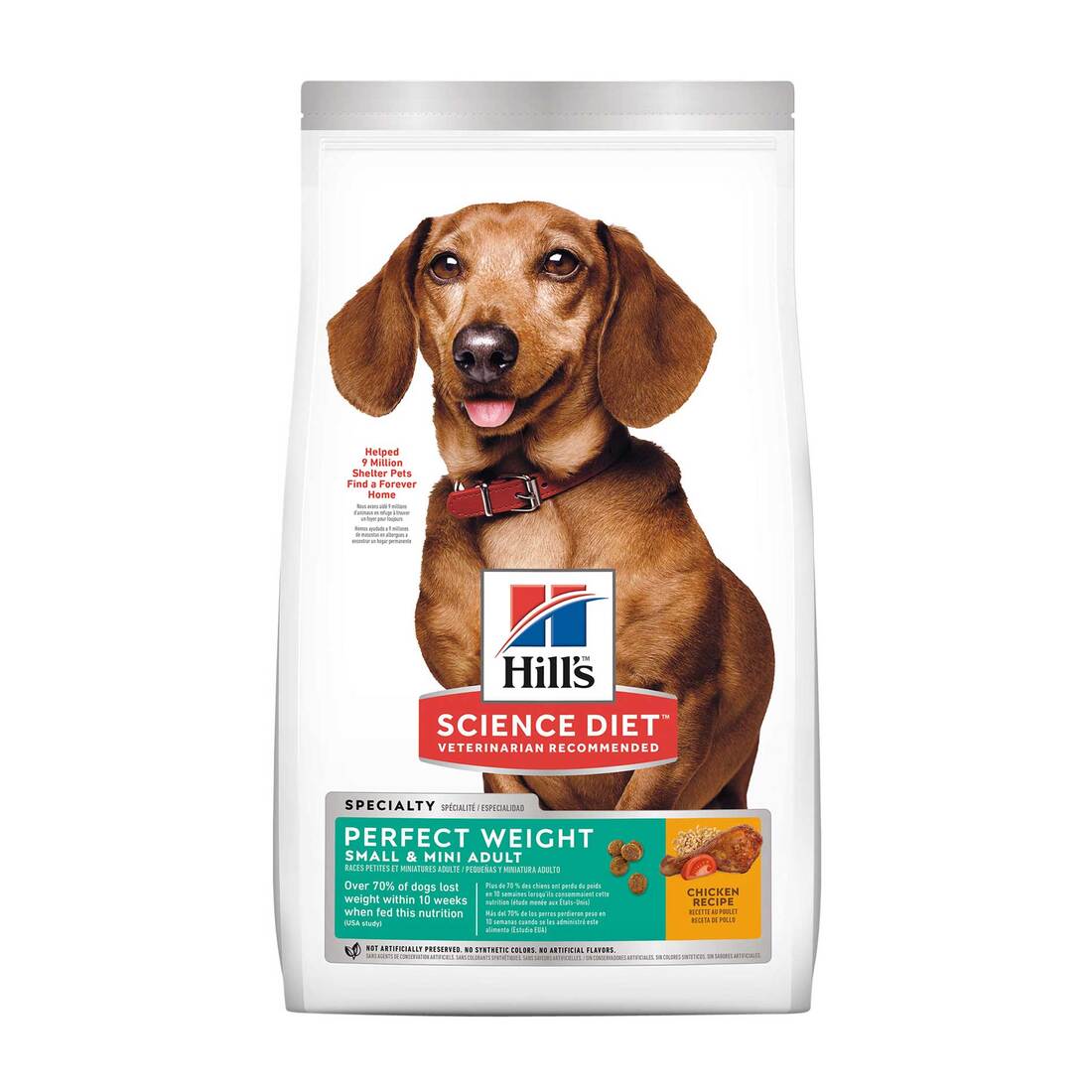 Hill's Science Diet Adult Perfect Weight Small & Mini Dry Dog Food, Chicken Recipe, 4 Pound Bag