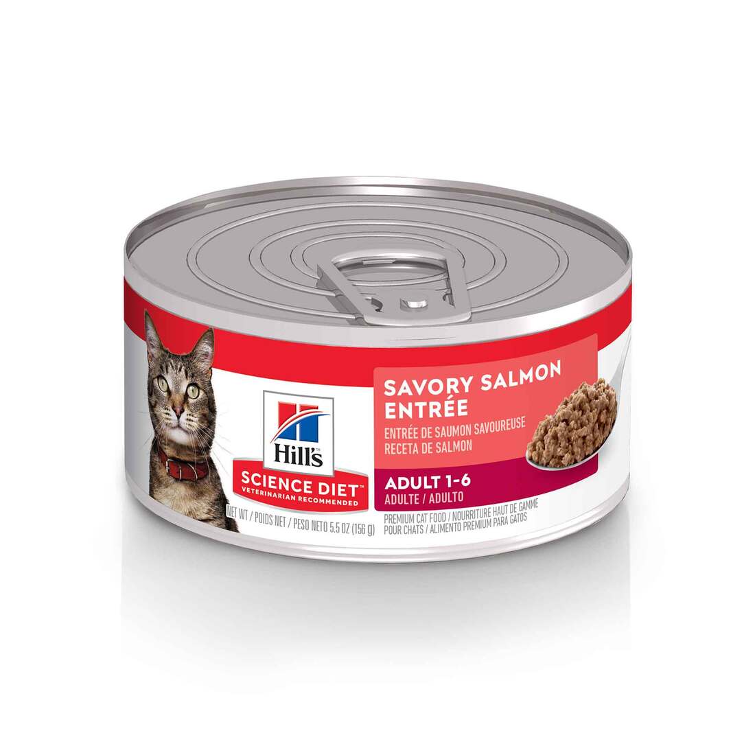 Hill's® Science Diet® Wet Cat Food, Adult Savory Salmon Entrée, 5.5 Ounces