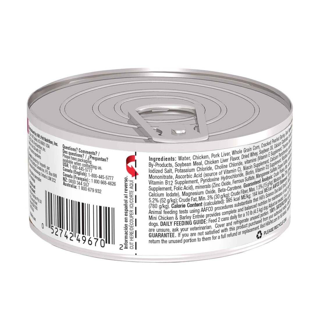 Hill's® Science Diet® Adult Small & Toy Breed Gourmet Chicken Entrée, 5.8 Ounces Can