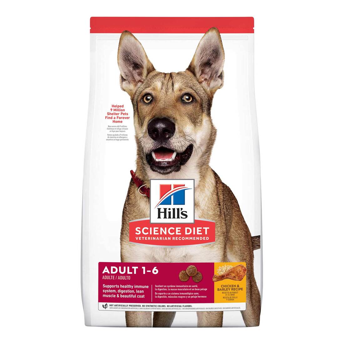 Hill's Science Diet Adult Dry Dog Food, Chicken & Barley Recipe, 5 Pounds