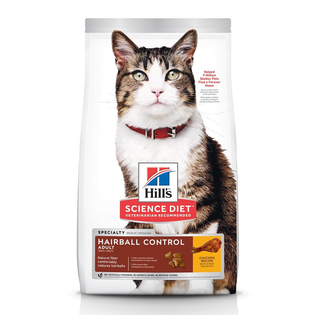 Hill's® Science Diet® Adult Hairball Control, 15.5 Pound Bag