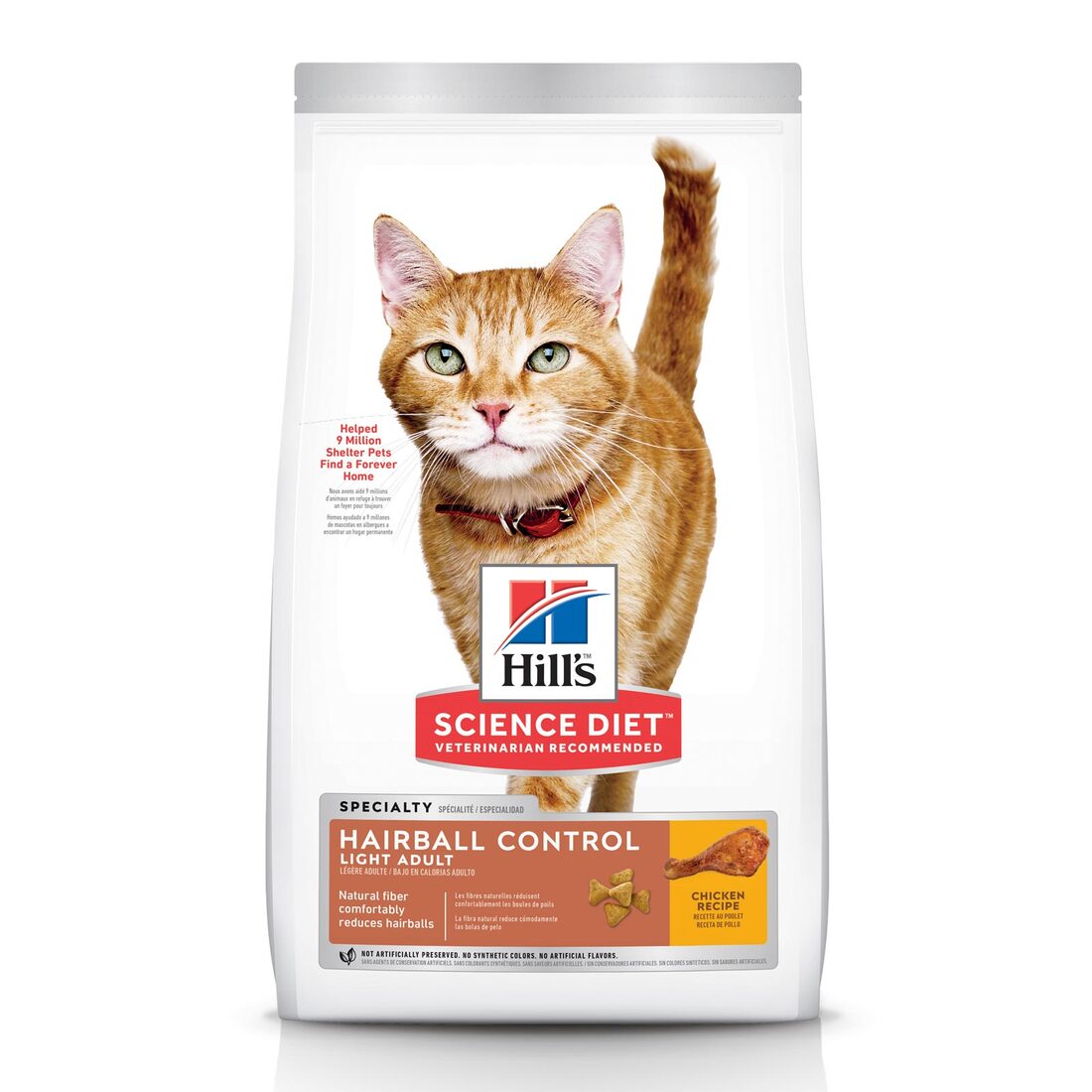 Hill's® Science Diet® Adult Hairball Control Light, 7 Pound Bag