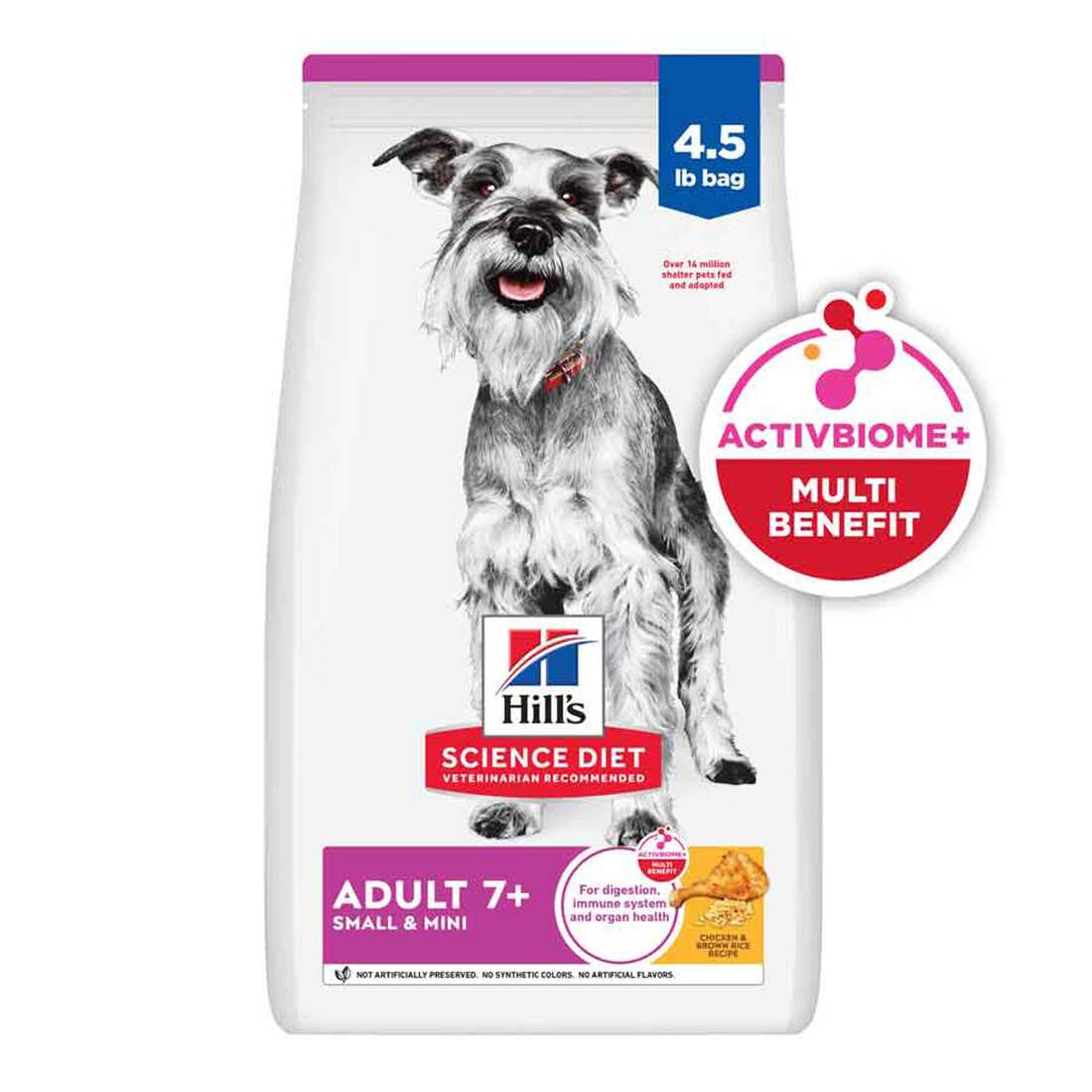Hill's® Science Diet® Adult 7+ Small & Toy Breed, 4.5 Pound Bag