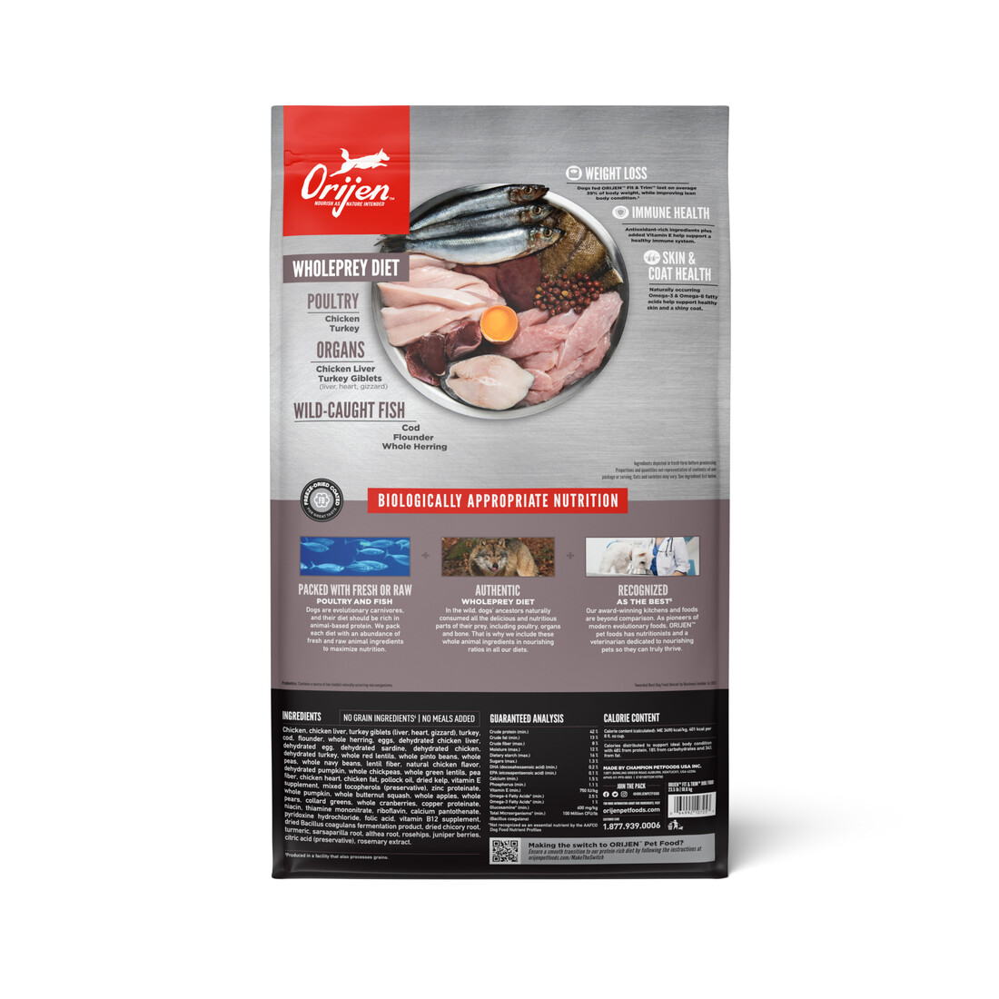 ORIJEN® Fit & Trim, Grain Free, Dry Dog Food, Support Healthy Weight, High Protein, Fresh & Raw Anim