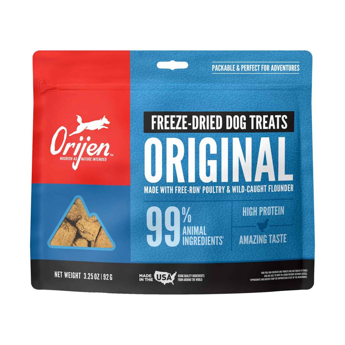 ORIJEN® Freeze Dried Dog Treats, Grain Free, High Protein, Raw Animal Ingredients, Original, 3.25 Ou