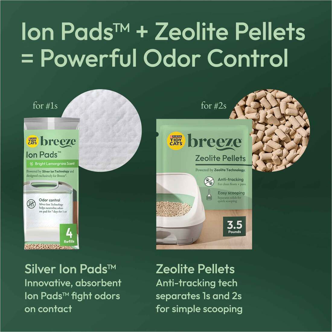thumbnail image 2 of Tidy Cats Non-Clumping Litter Pellets, 7lb (4-Pack) – Low Dust, Ammonia Control 2 of 6