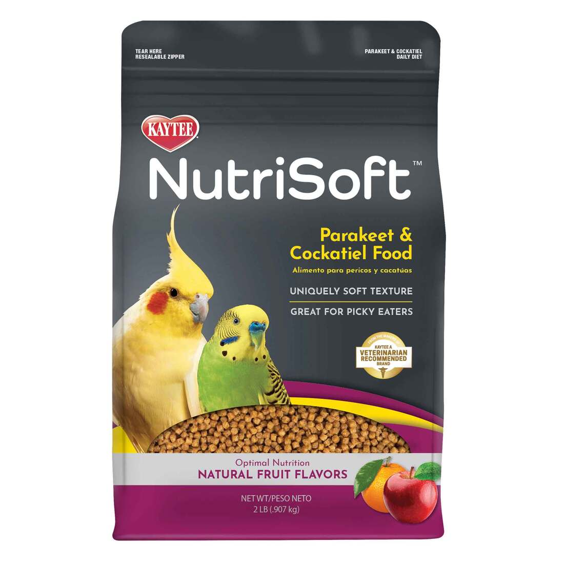 Kaytee NutriSoft Parakeet and Cockatiel Food, 2 Pounds