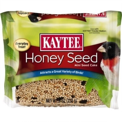 Kaytee Honey Seed Seed Cake Wild Bird Food, Mini, 9 Ounces