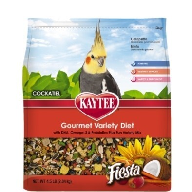 Kaytee Fiesta Cockatiel Bird Food, 4.5 Pounds