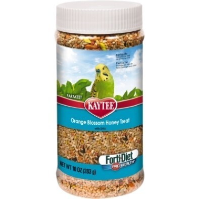 Kaytee Forti Diet Pro Health Orange Blossom Honey Parakeet, 10 Ounces