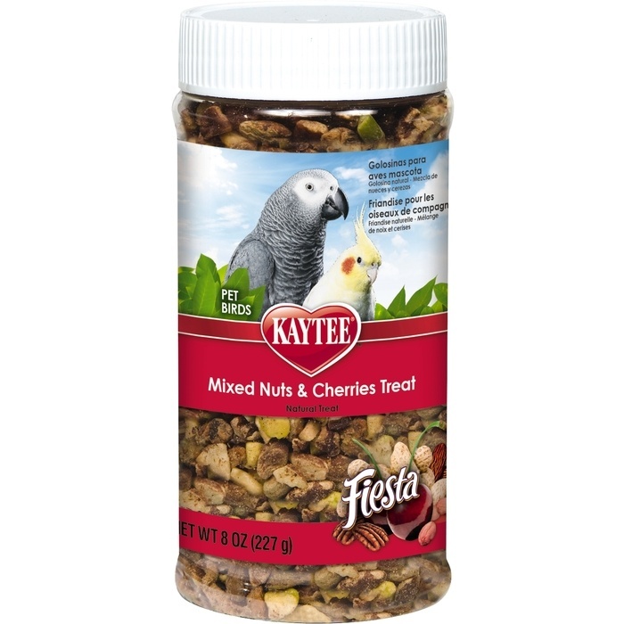 Kaytee Fiesta Mixed Nuts & Cherries Treat Jar, 8 Ounces
