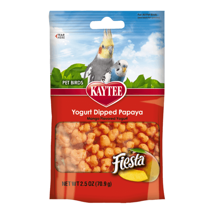 Kaytee Fiesta Yogurt Dipped Papaya Mango, 2.5 Ounces