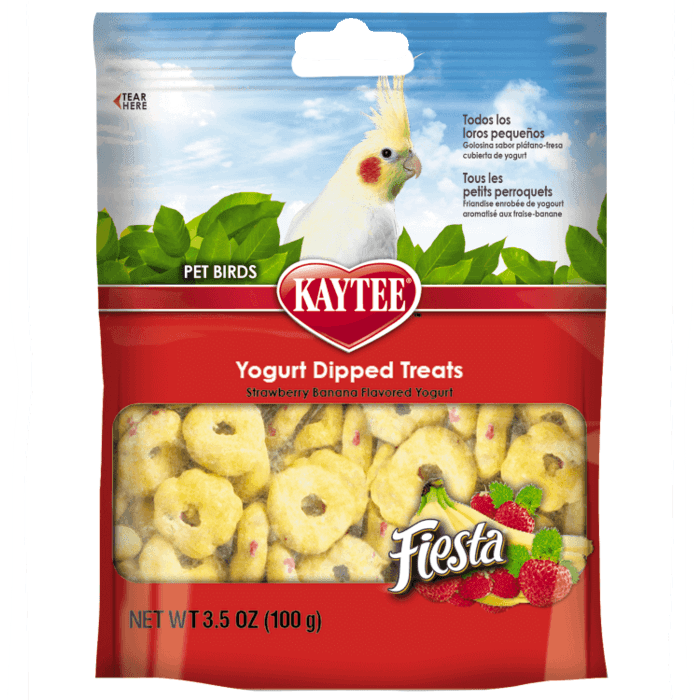 Kaytee Fiesta Yogurt Dipped Treats Strawberry Banana Flavor, 3.5 Ounces