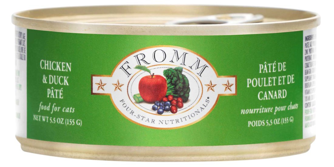 Fromm Cat Food 4-star Duck/chicken Pate 5.5oz