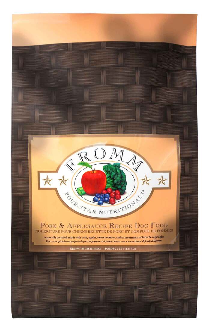 Fromm Four-Star Pork & Applesauce Formula Dog Food, 26 Pounds