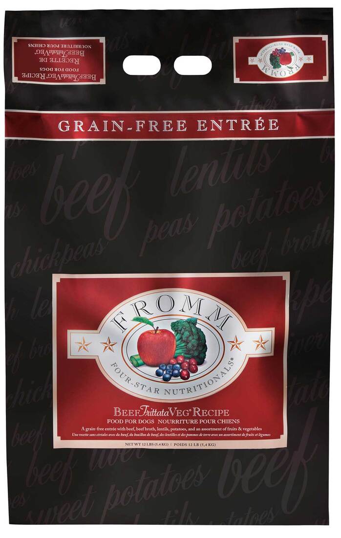 Fromm Four-Star Beef Frittata Veg® Recipe Dry Dog Food, 12 Pounds