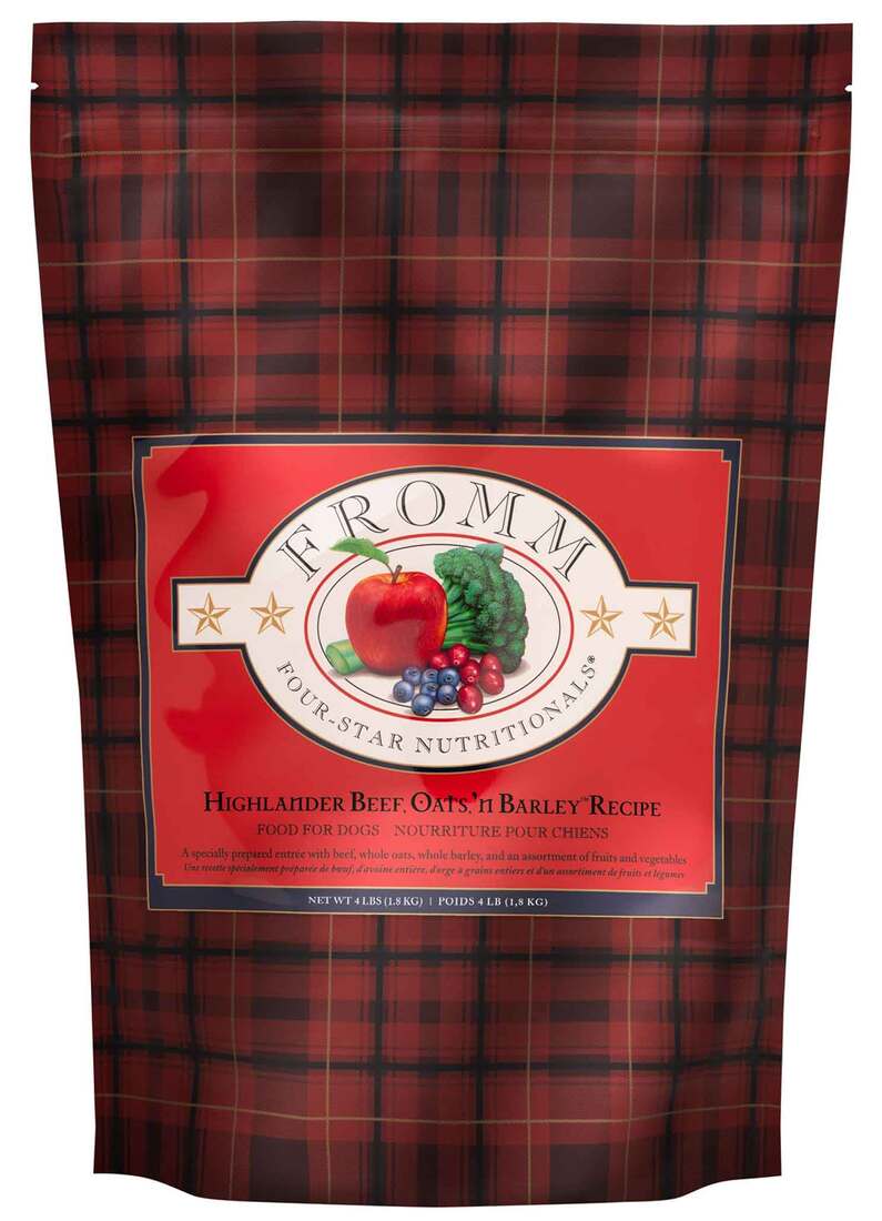 Fromm Four-Star Highlander Beef, Oats, 'n Barley™ Recipe Dry Dog Food, 4 Pounds