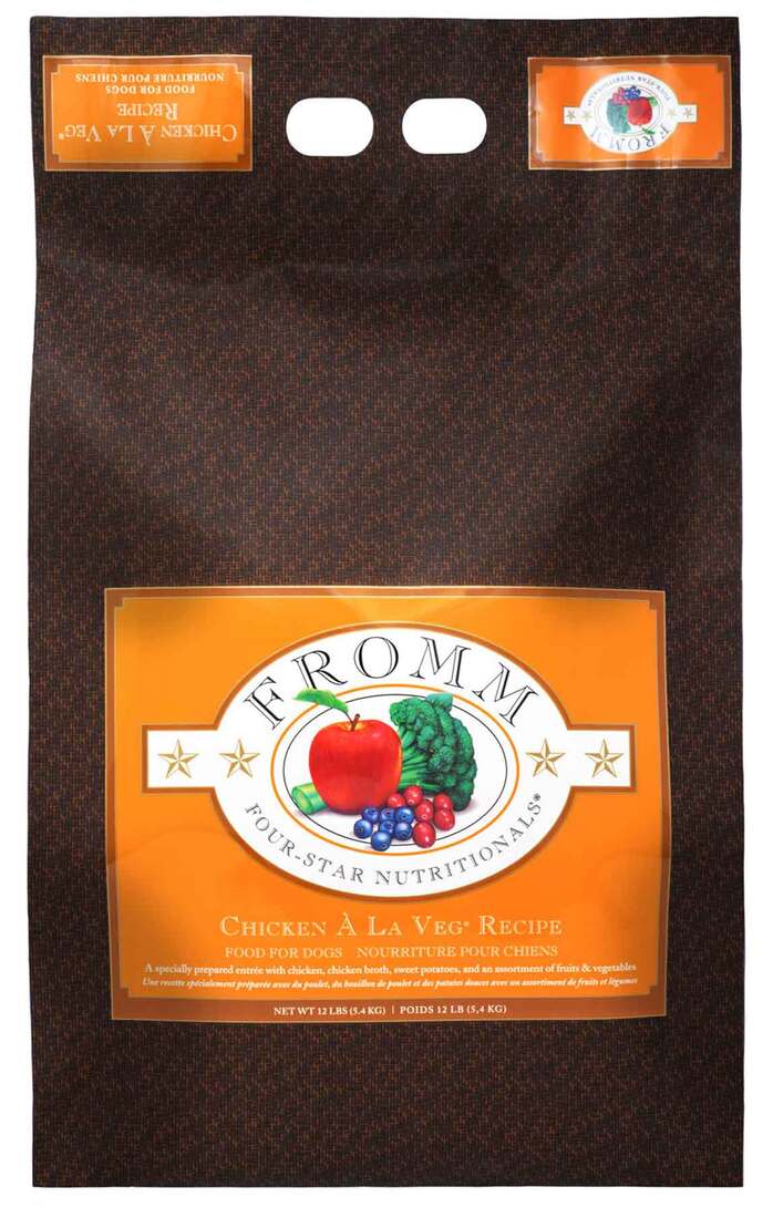 Fromm Four-Star Chicken À La Veg® Recipe Dry Dog Food, 12 Pounds