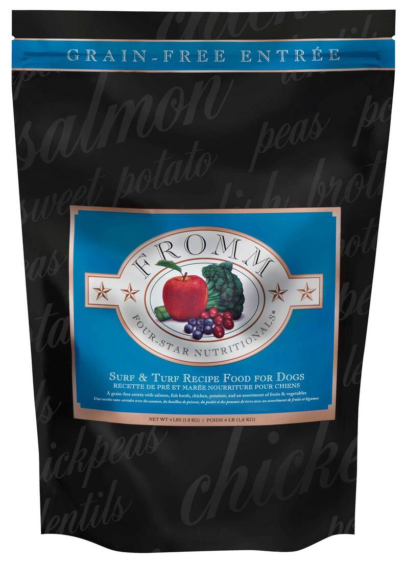 Fromm Four-Star Surf & Turf Recipe Dry Dog Food, 4 Pounds