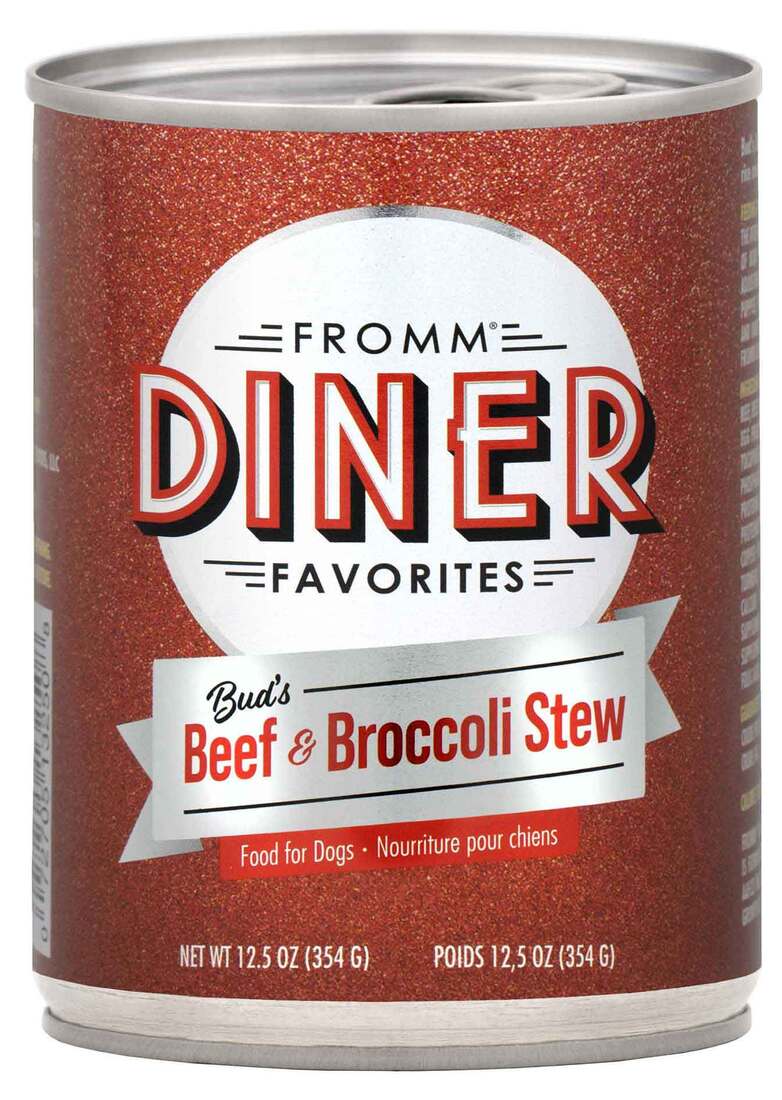 Fromm Diner Favorites Bud's Beef & Broccoli Stew Wet Dog Food, 12.5 Ounces