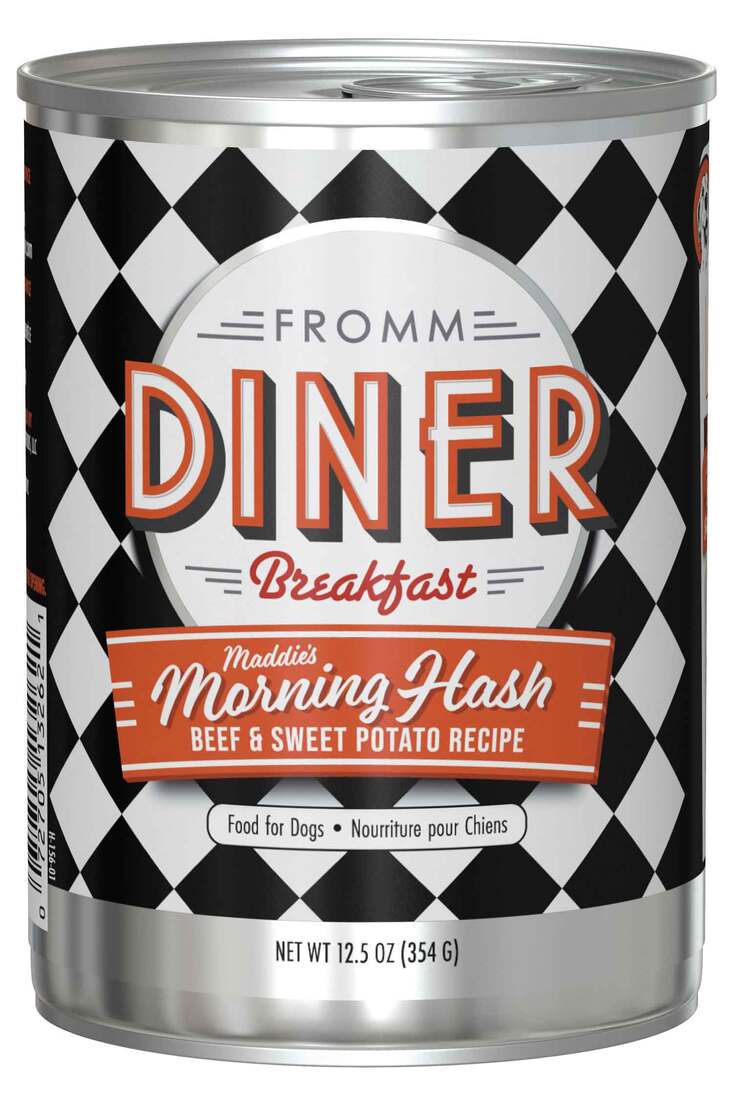 Fromm Diner Breakfast Maddie's Morning Hash Beef & Sweet Potato Wet Dog Food, 12.5 Ounces
