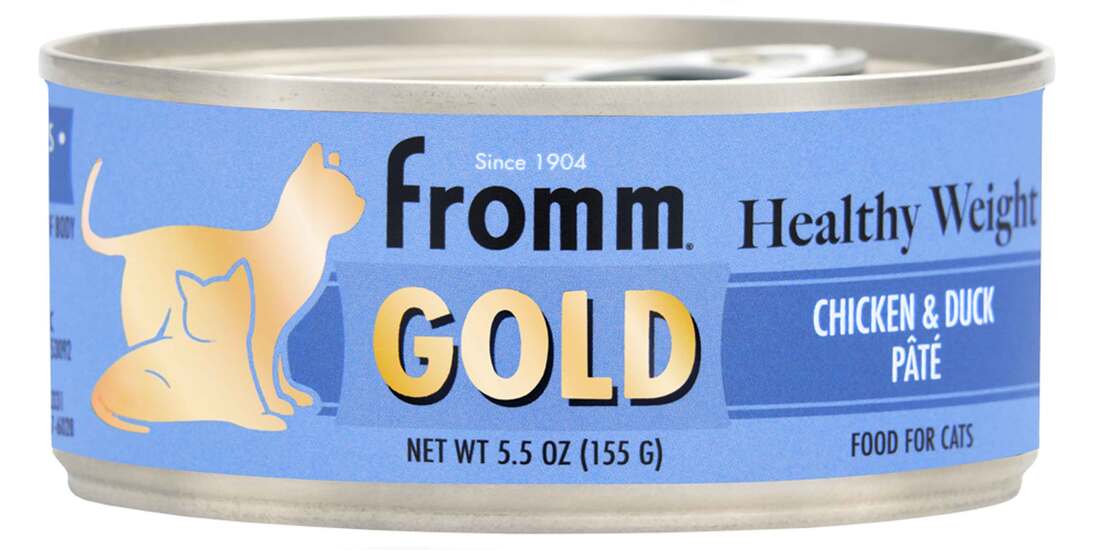 Fromm Gold Healthy Weight Pate Wet Cat Food, Chicken and Duck, 5.5 Ounces