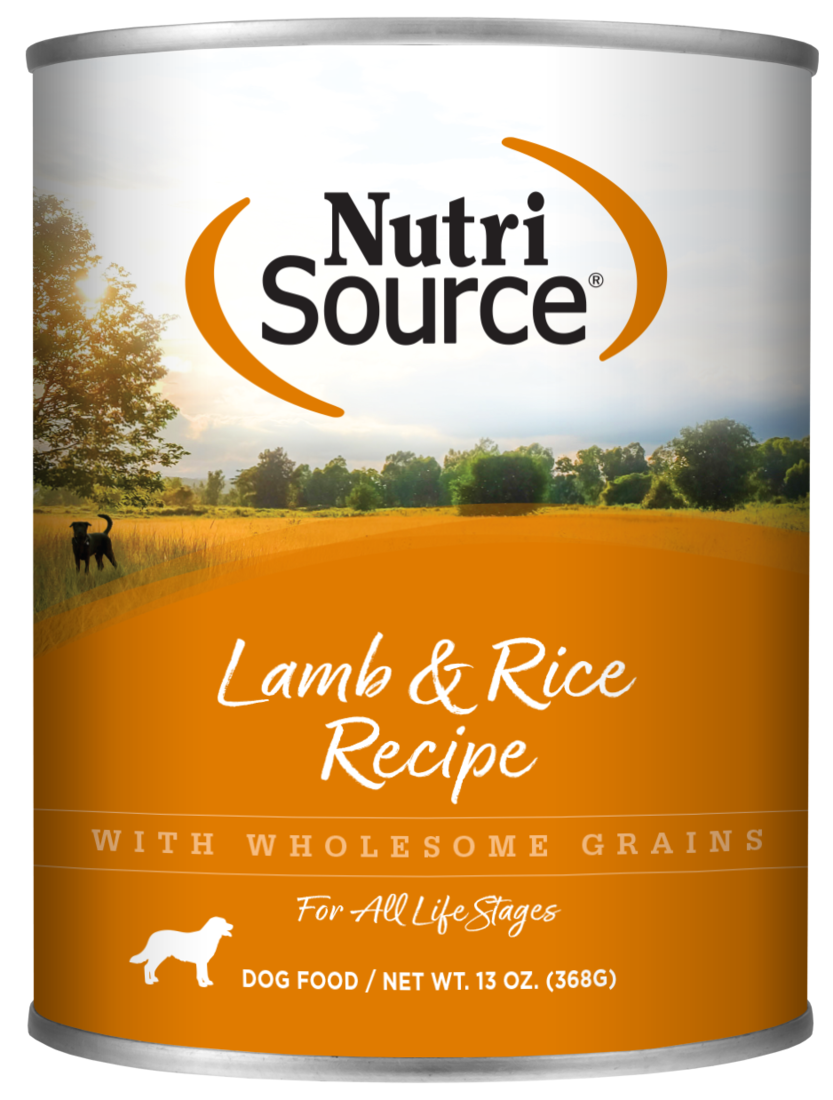 NutriSource Lamb and Rice Wet Dog Food, 13 Ounces