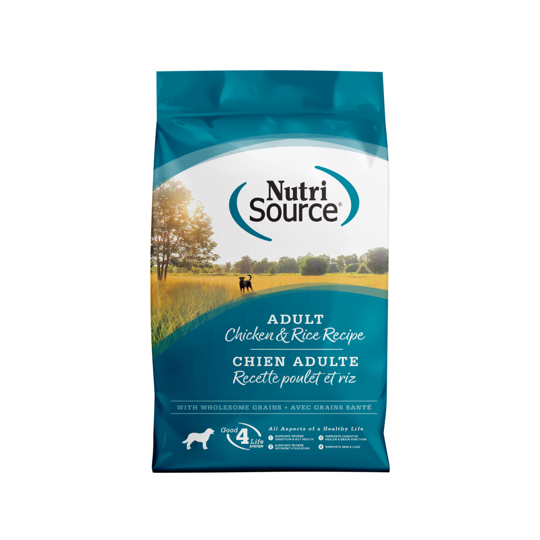 NutriSource Adult Chicken & Rice Dry Dog Food, 4 Pounds
