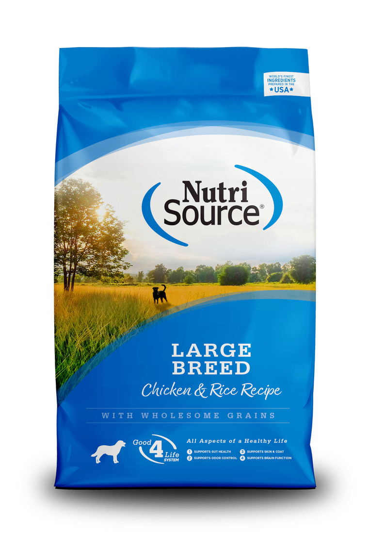 NutriSource Large Breed Dry Dog Food, Chicken and Rice, 26 Pounds