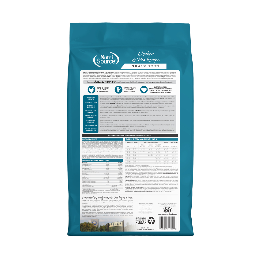 NutriSource Grain Free Chicken & Pea Dry Dog Food, 4 Pounds
