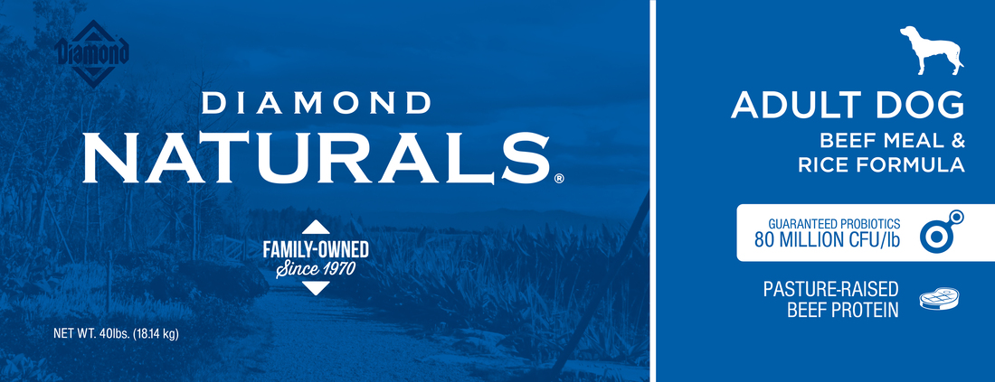 Diamond Naturals Adult Dog Beef Meal & Rice Formula, 40 Pounds