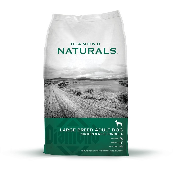Diamond Naturals Large Breed Adult Dog Chicken & Rice Formula, 40 Pounds