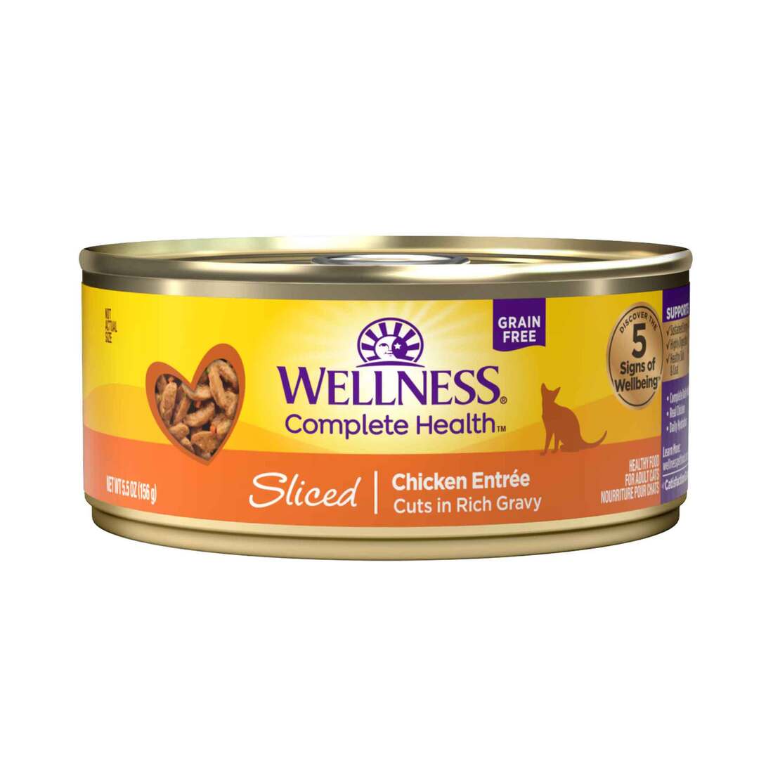 Wellness Complete Health Sliced Chicken Entree Canned Cat Food - 5.5 oz