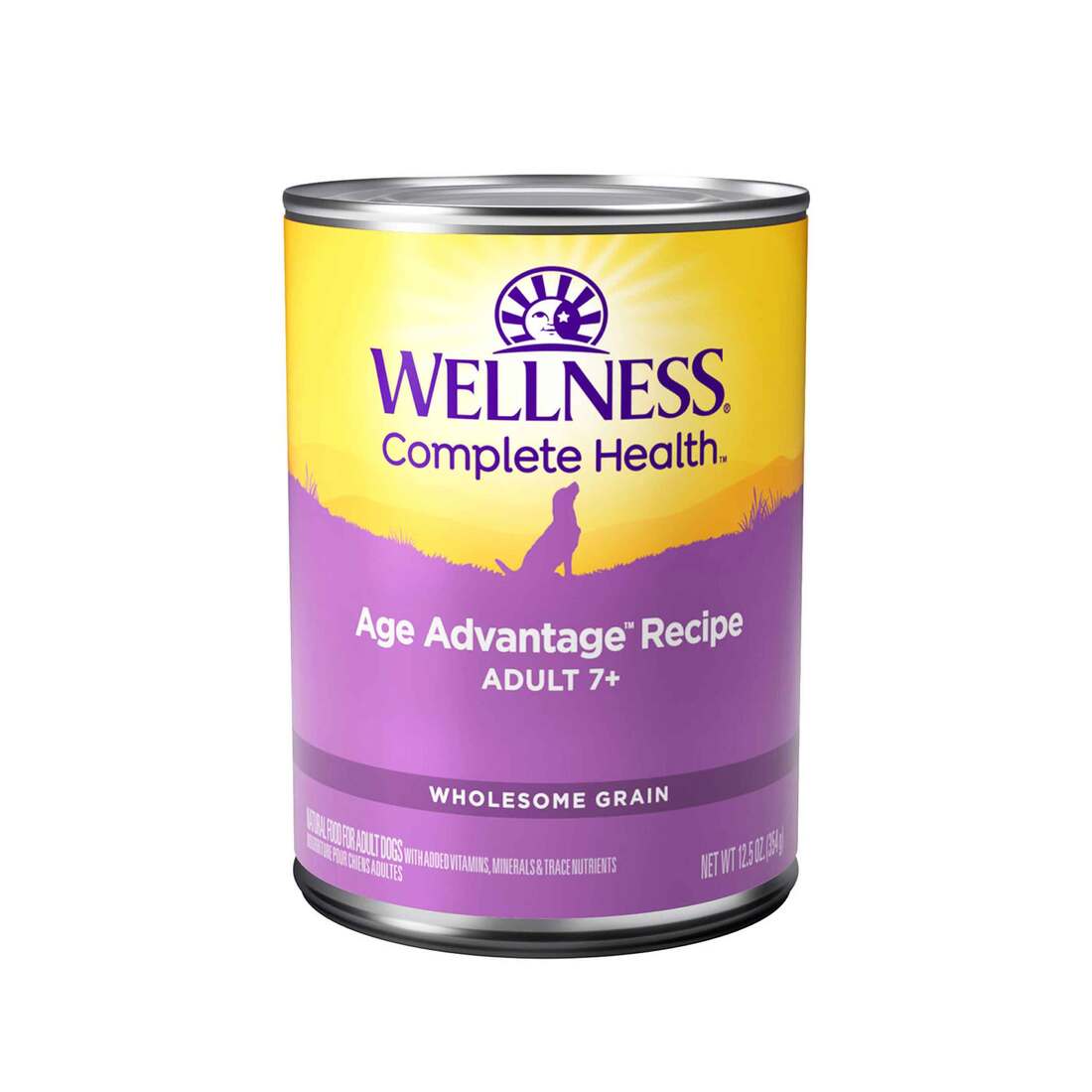 Wellness Complete Health Natural Wet Canned Dog Food, Senior Chicken & Sweet Potato, 12.5-Ounce Can