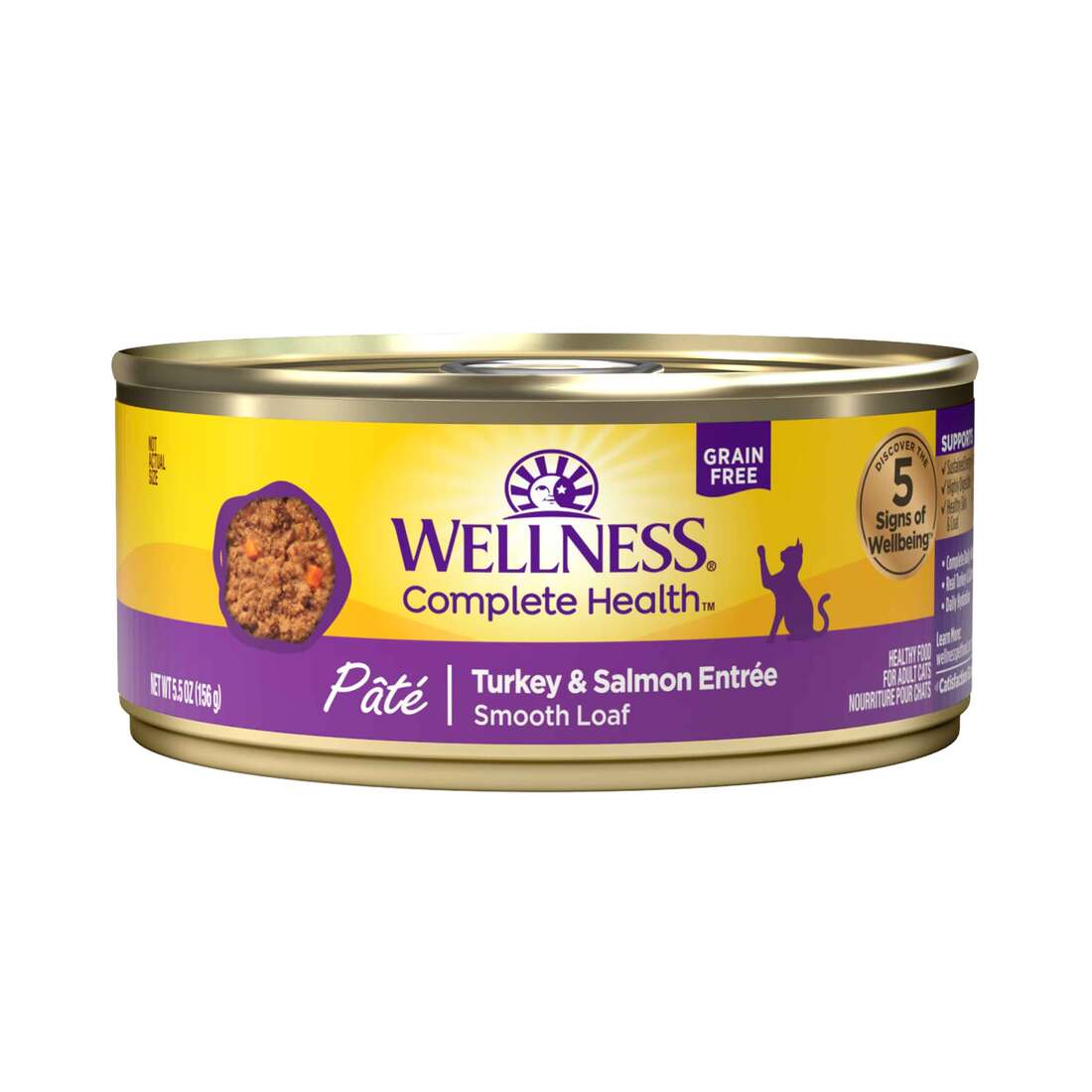 Wellness Complete Health Grain Free Canned Cat Food, Turkey
