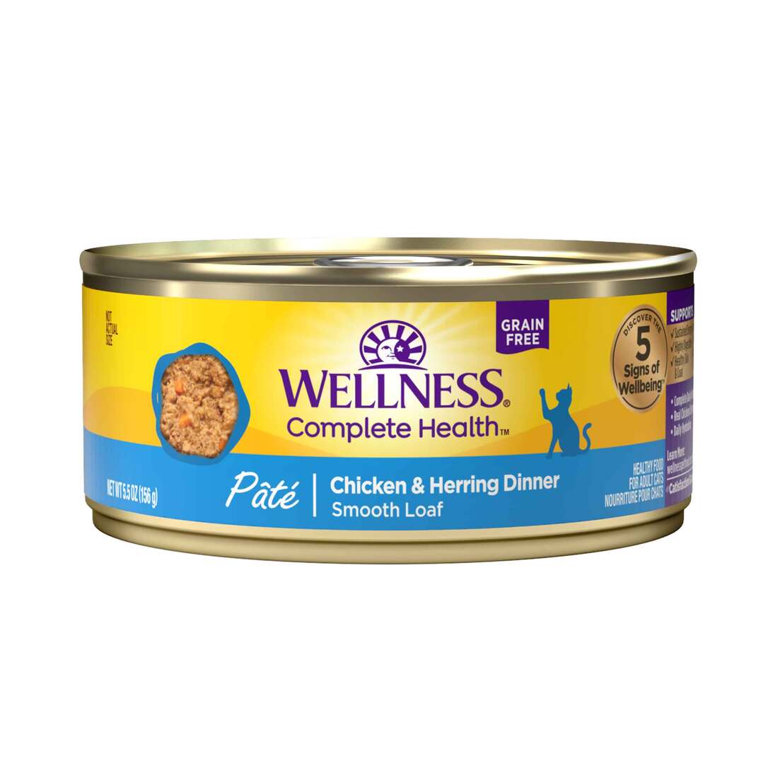 Wellness Complete Health Chicken & Herring Formula Grain-Free Canned Cat Food