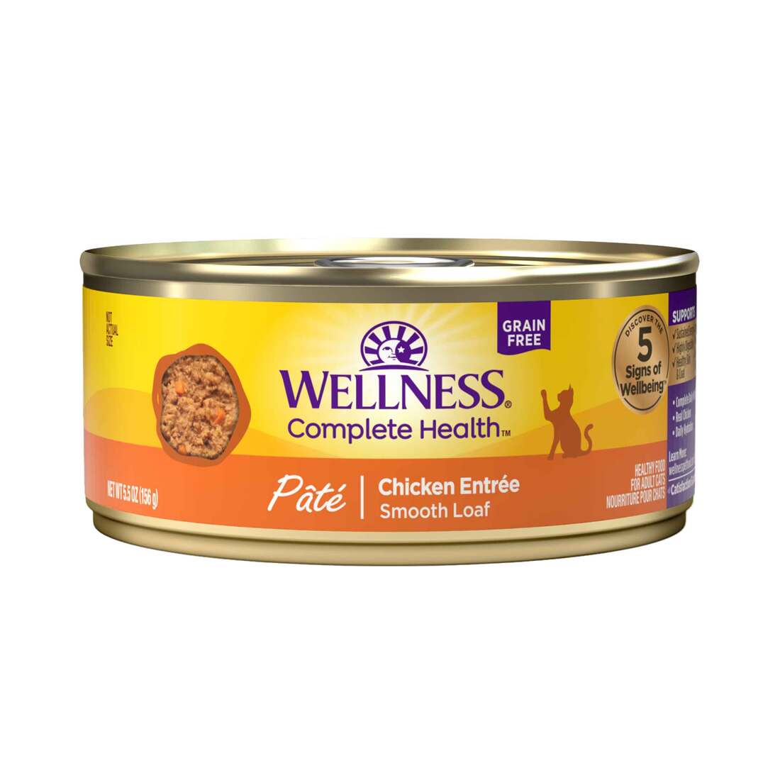 Wellness Complete Health Pate Chicken Entree Grain-Free Canned Cat Food