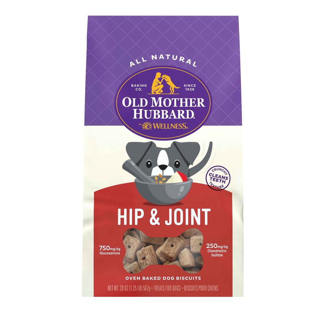 Old Mother Hubbard Mothers Solutions Crunchy Natural Hip and Joint Recipe Biscuits Dog Treats