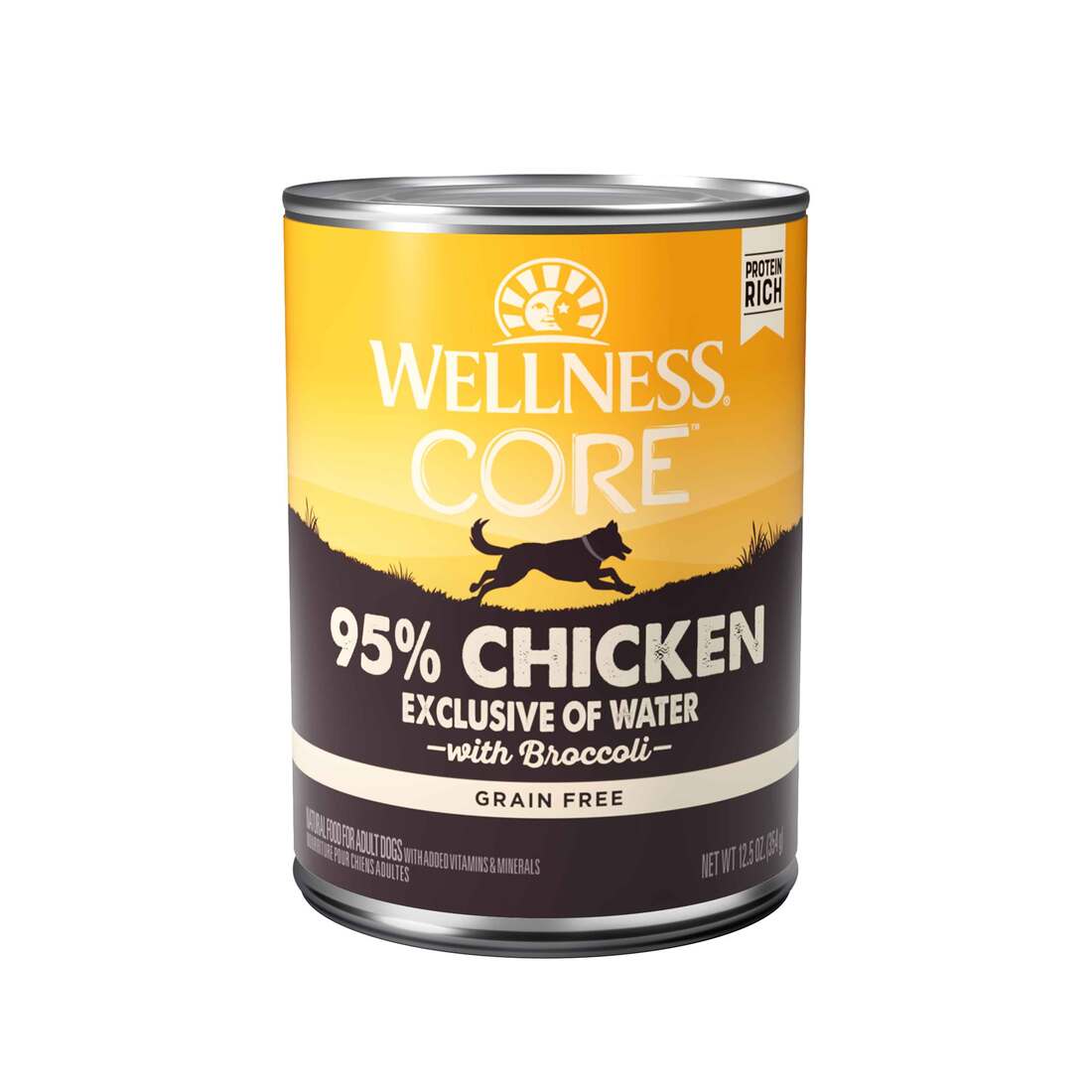 Wellness CORE 95% Natural Wet Grain Free Canned Dog Food, Chicken