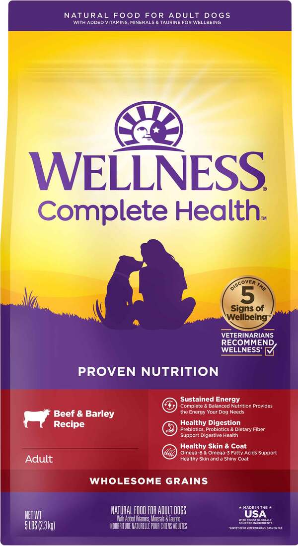 Wellness Complete Health Grained Beef & Barley Recipe Adult Dry Dog Food Wellness Complete Health Grained Beef & Barley Recipe Adult Dry Dog Food