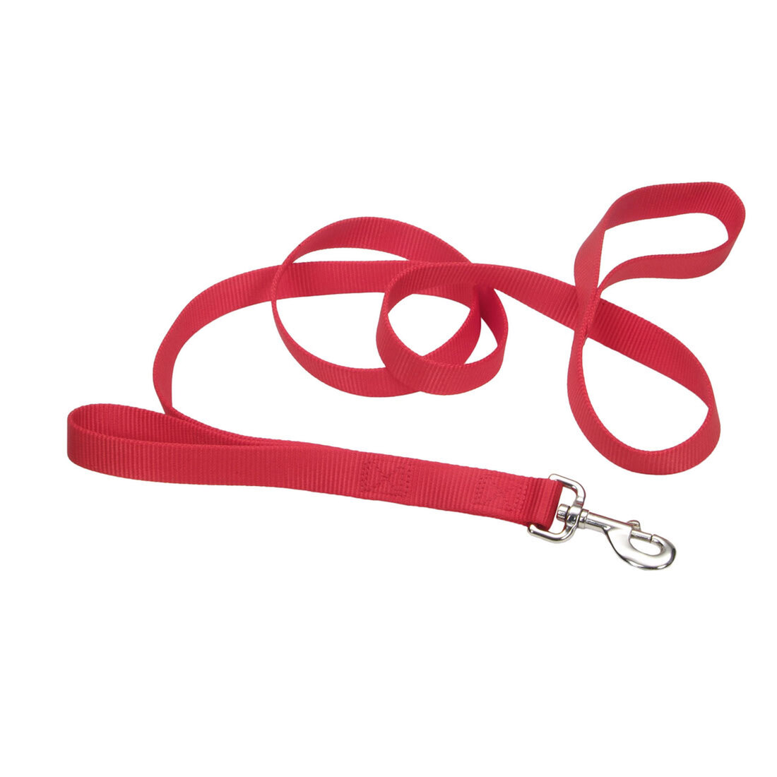 Loops 2® Double Handle Dog Leash, Red, 1" x 06'