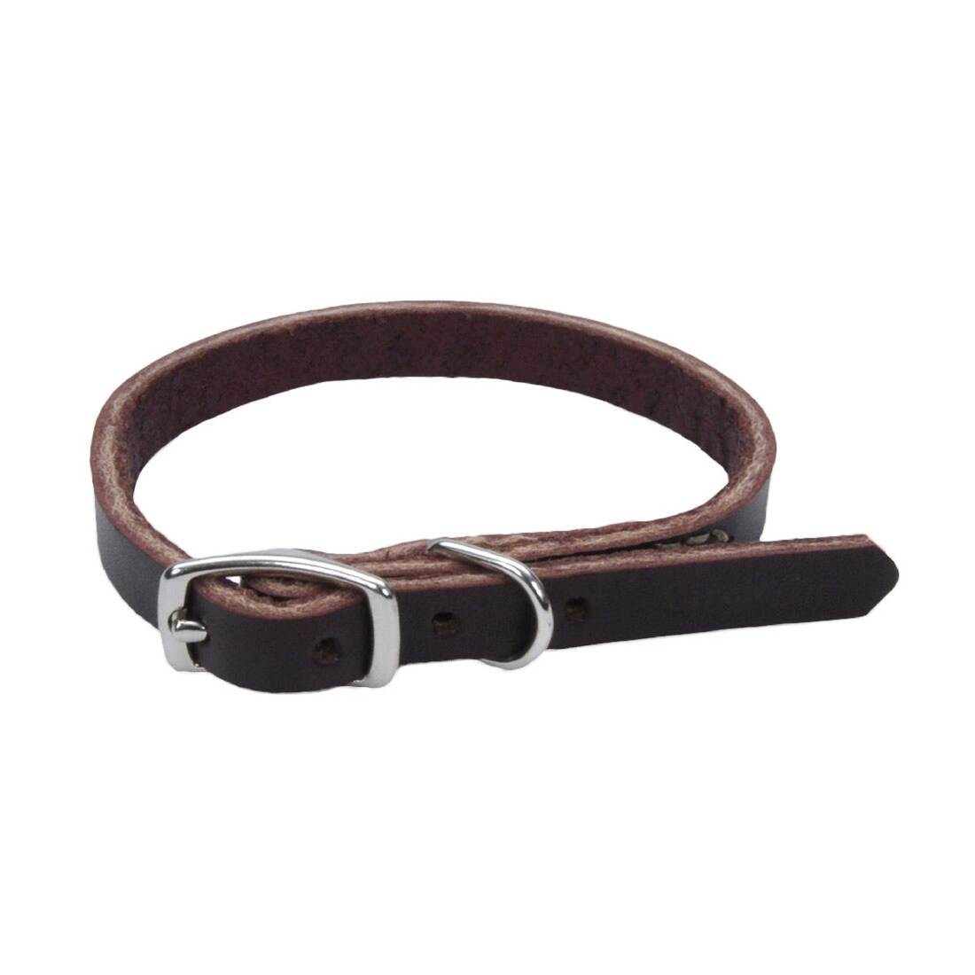 Circle T® Latigo Leather Town Dog Collar, Latigo, 3/8" x 10"