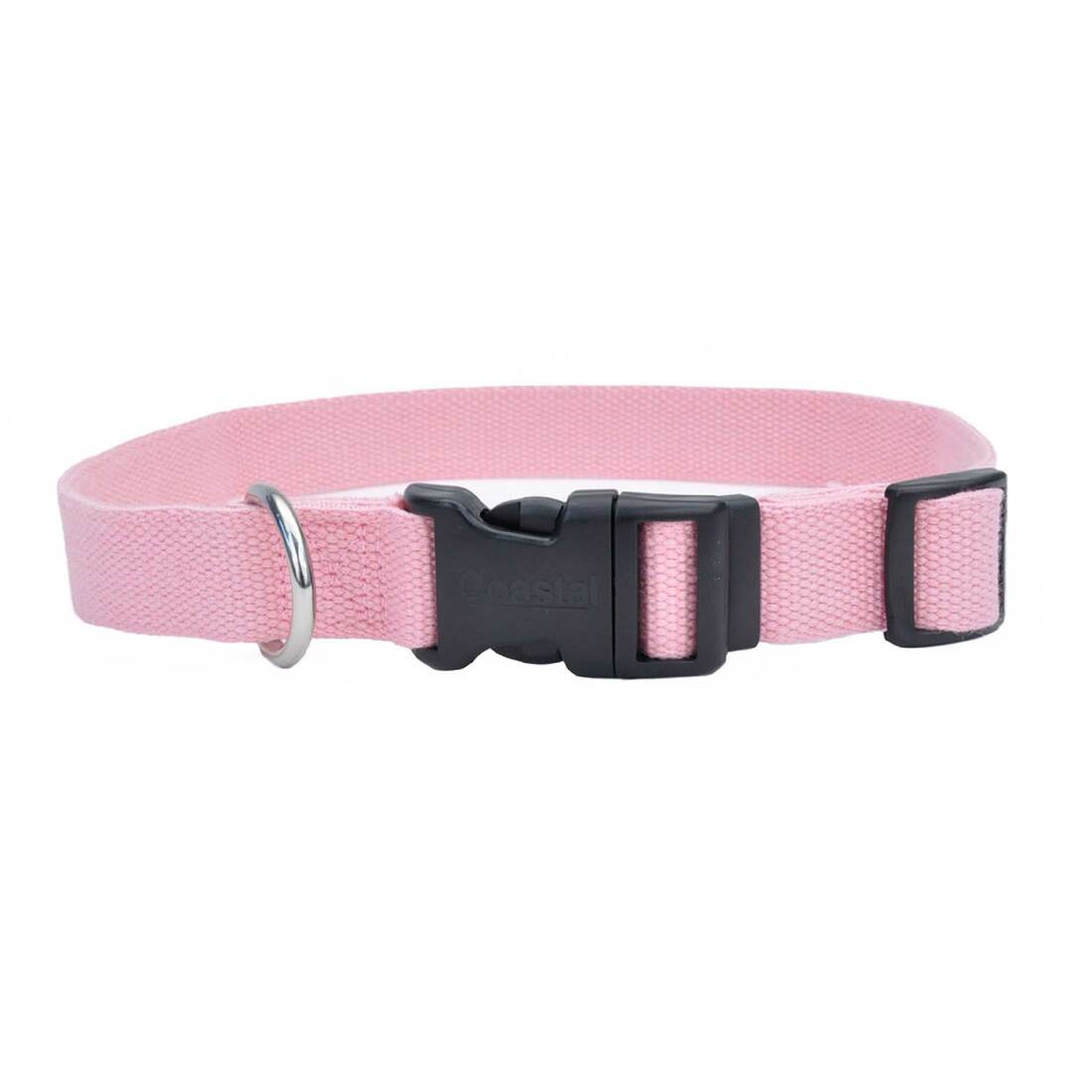 New Earth® Soy Adjustable Dog Collar, Rose, 5/8" x 08"-12"