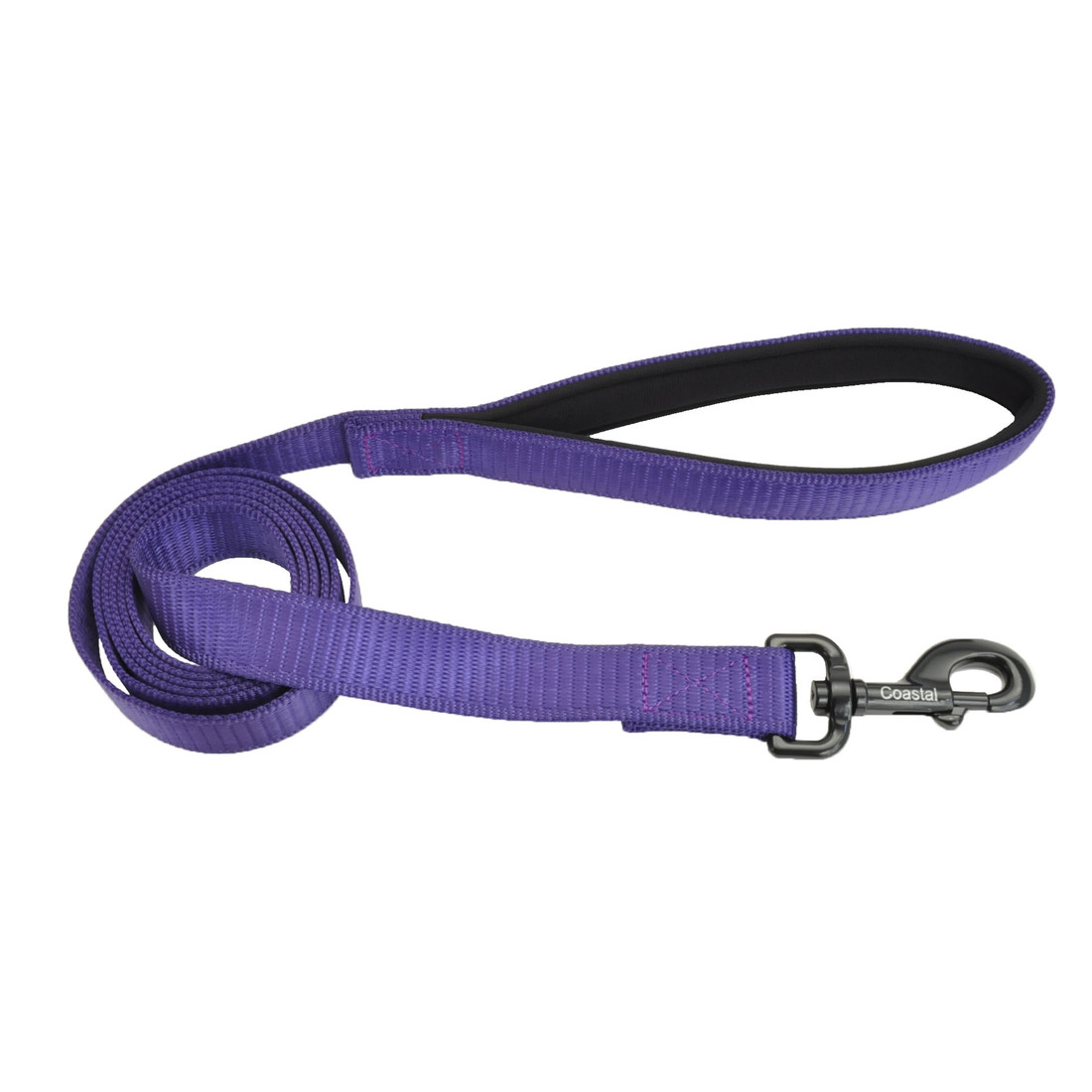 Coastal Comfort Dog Leash, Purple, 1" x 06'